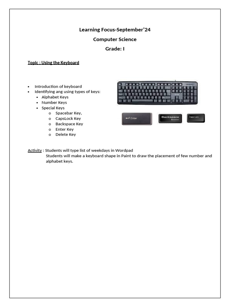 Computer Science LF Class1 Sep | PDF