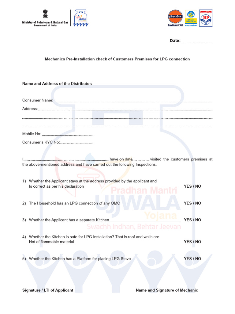 Pre Installation Check List | PDF