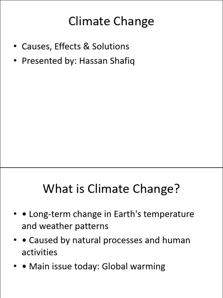 Climate Change Presentation | PDF