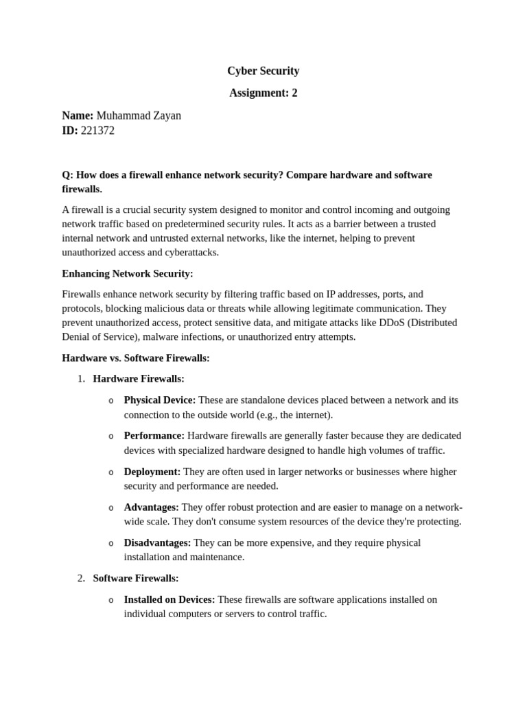Ass 2 | PDF | Transport Layer Security | Firewall (Computing)