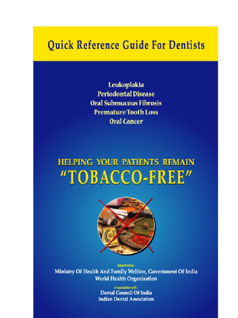 Oral Health Tobacco Cessation Nicotine Health Care