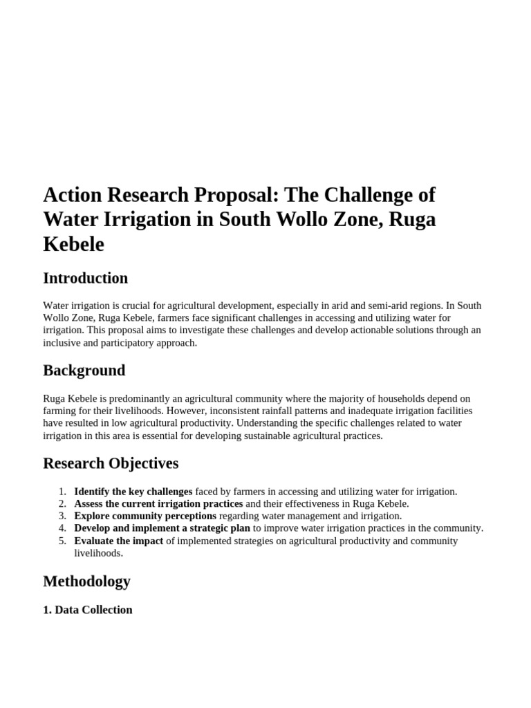 Gech Action Research Proposal | PDF | Focus Group | Survey Methodology