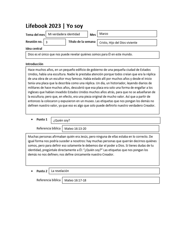 LifeBook 2023 03 Semana3 | PDF | San Pedro | Cristo (título)