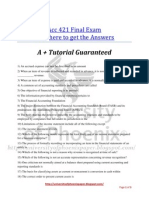 A + Tutorial Guaranteed: Acc 421 Final Exam Click Here To Get The Answers