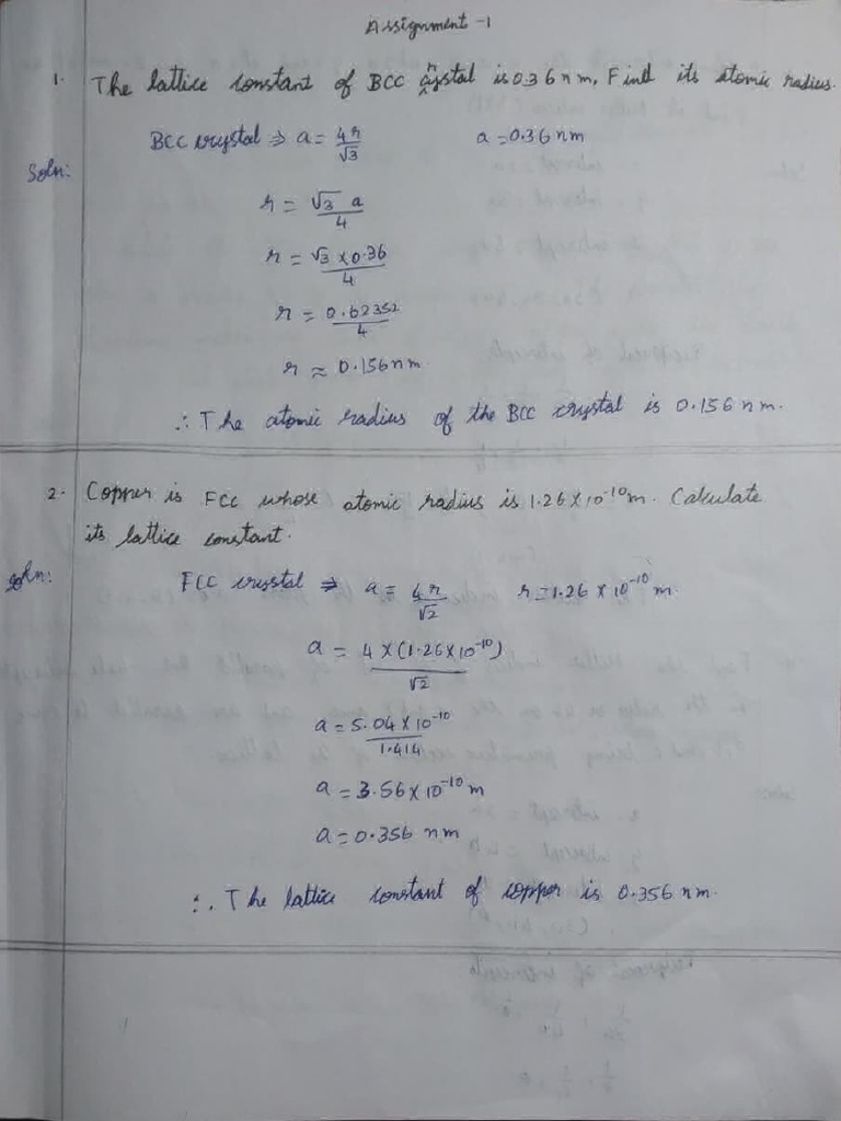 Material Science Problems | PDF