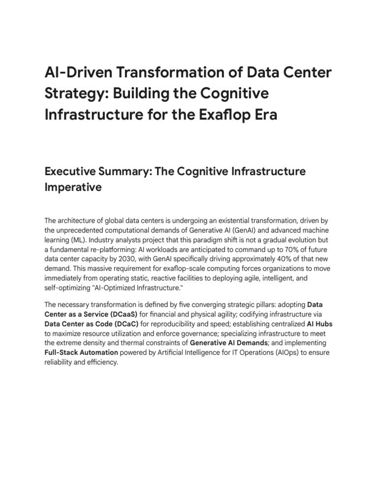 AI's Data Center Transformation Strategy | PDF | Data Center ...