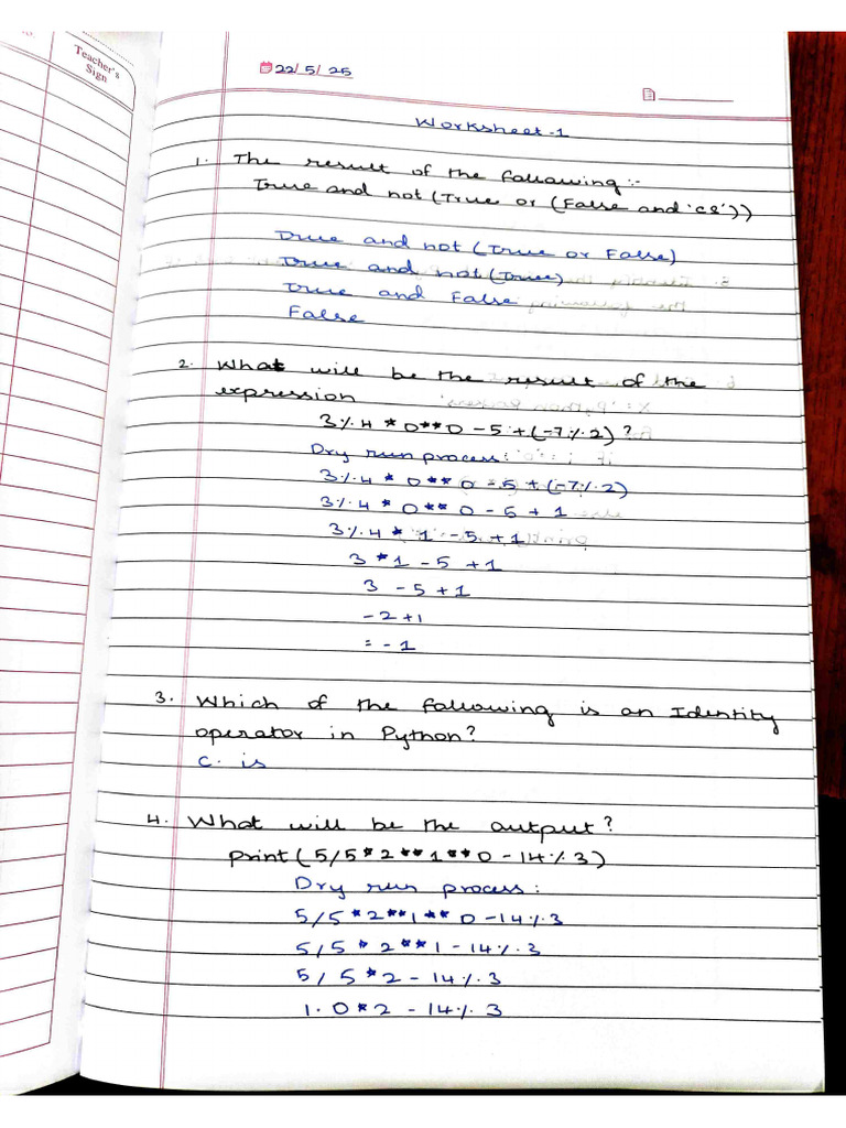 Computer Science Worksheet - 1 | PDF