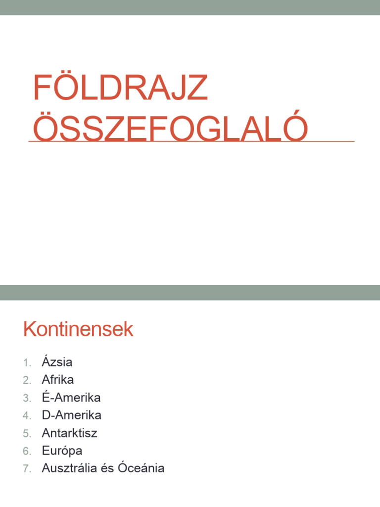 316107086-Foldrajz-osszefoglalo | PDF