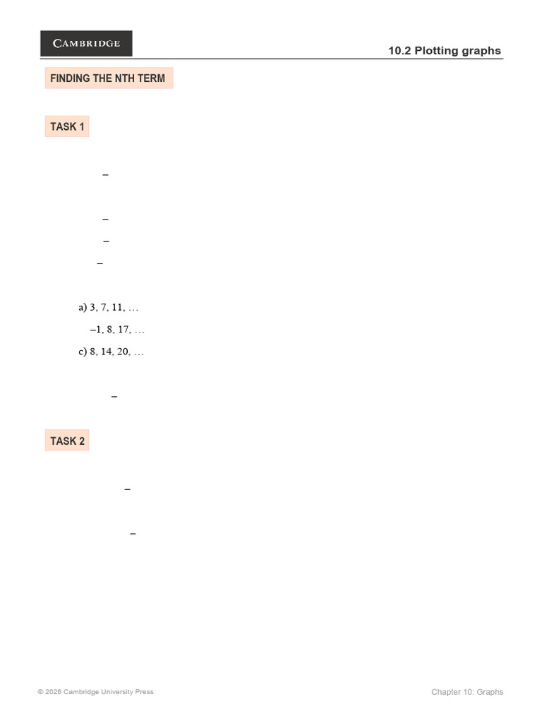 Finding The NTH Term | PDF