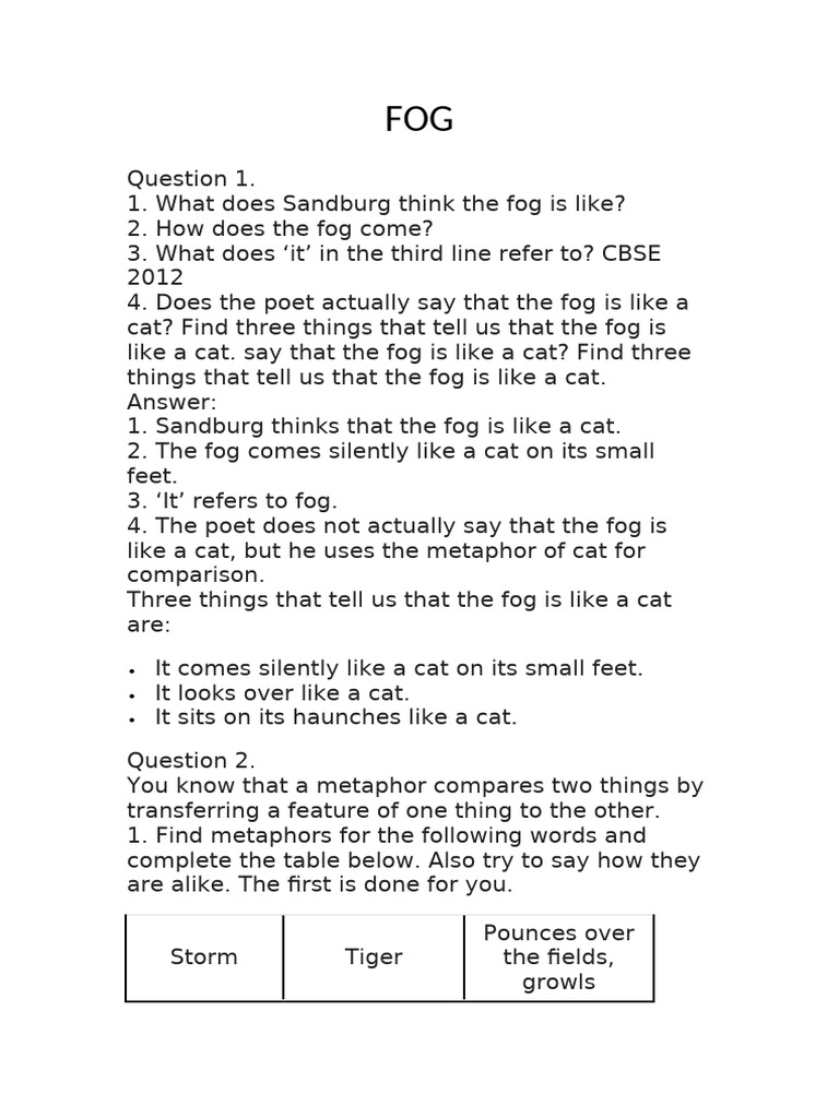 Fog | PDF