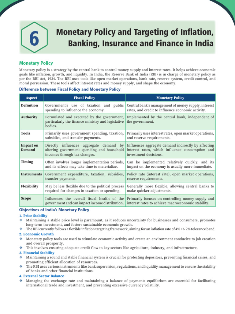 Monetary Policy | PDF | Cost Of Living | Monetary Policy