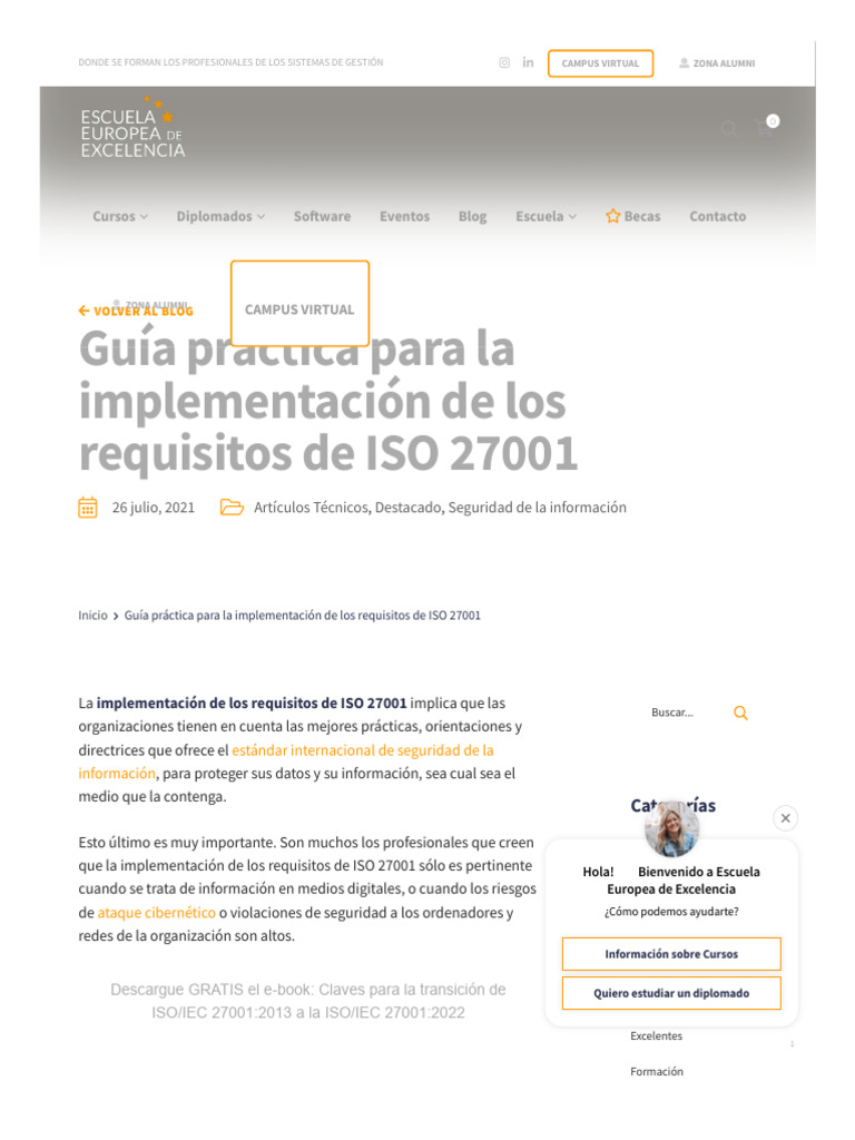 Guía Práctica para La Implementación de Los Requisitos de ISO 27001 ...