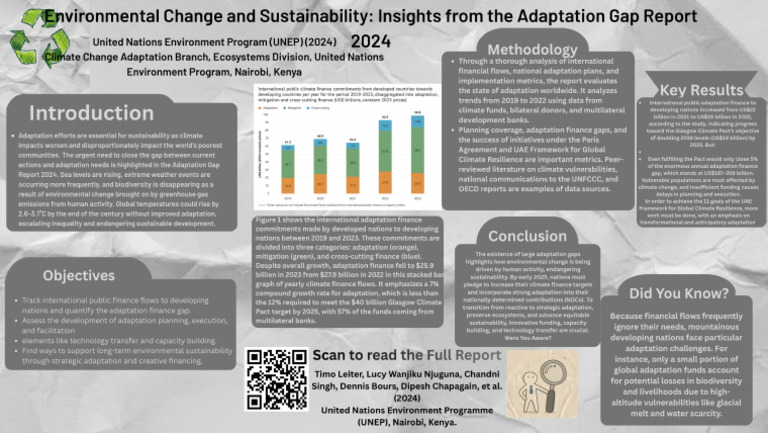 Environmental Change and Sustainability Insights From the Adaptation ...