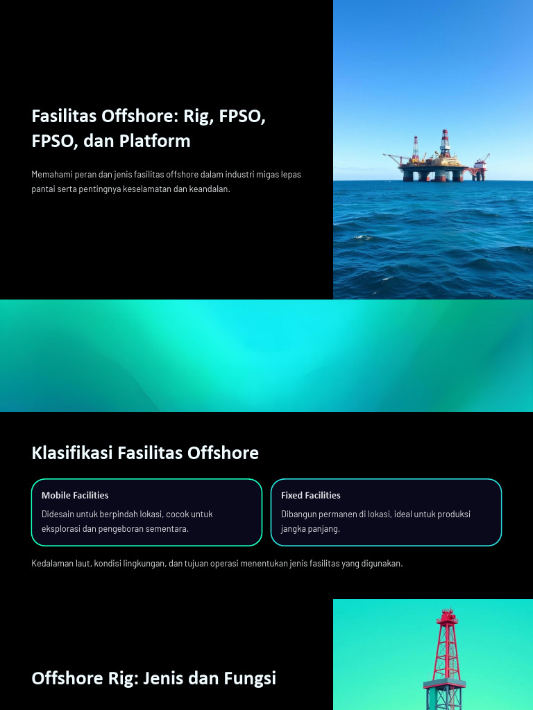 Fasilitas Offshore Rig FPSO Dan Platform | PDF