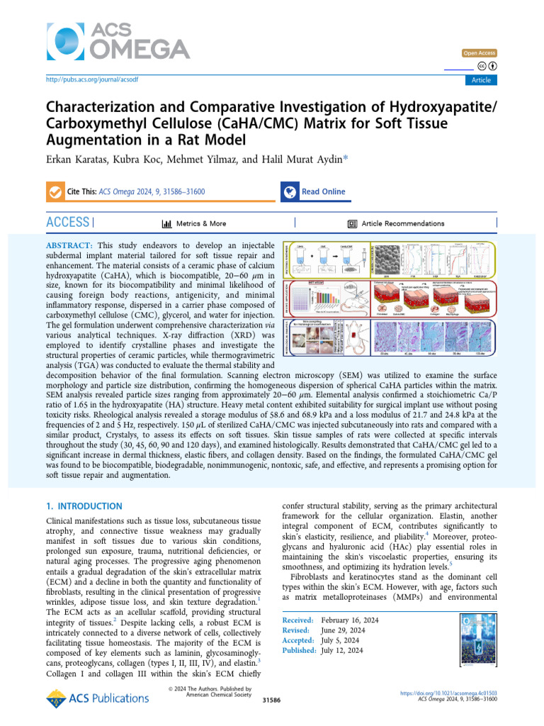 Characterization and Comparative Investigation of Hydroxyapatite | PDF ...