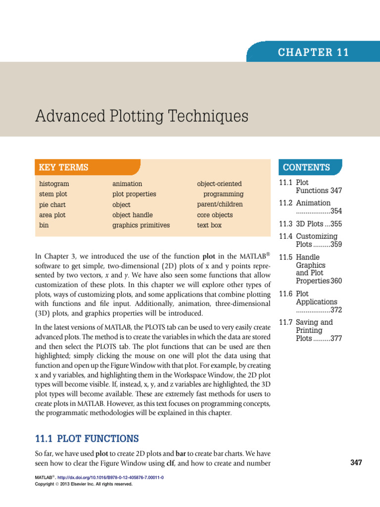Advanced Plotting Techniques: Key Terms | PDF | Cartesian Coordinate ...