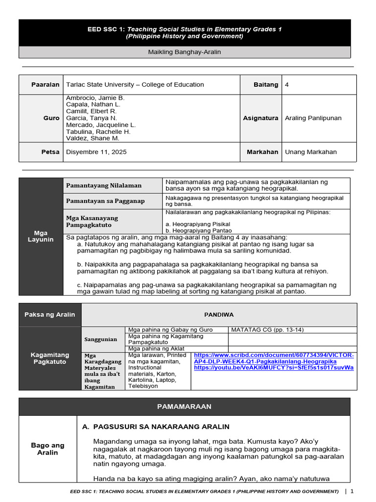 ALP EED SSC 1 Group 2 | PDF