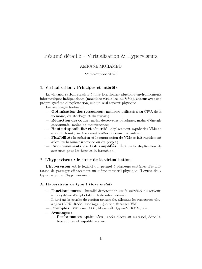 VIRTUALISATION | PDF | Virtualisation | Machine virtuelle