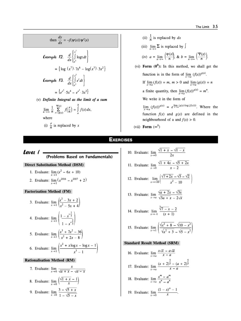 Limits | PDF