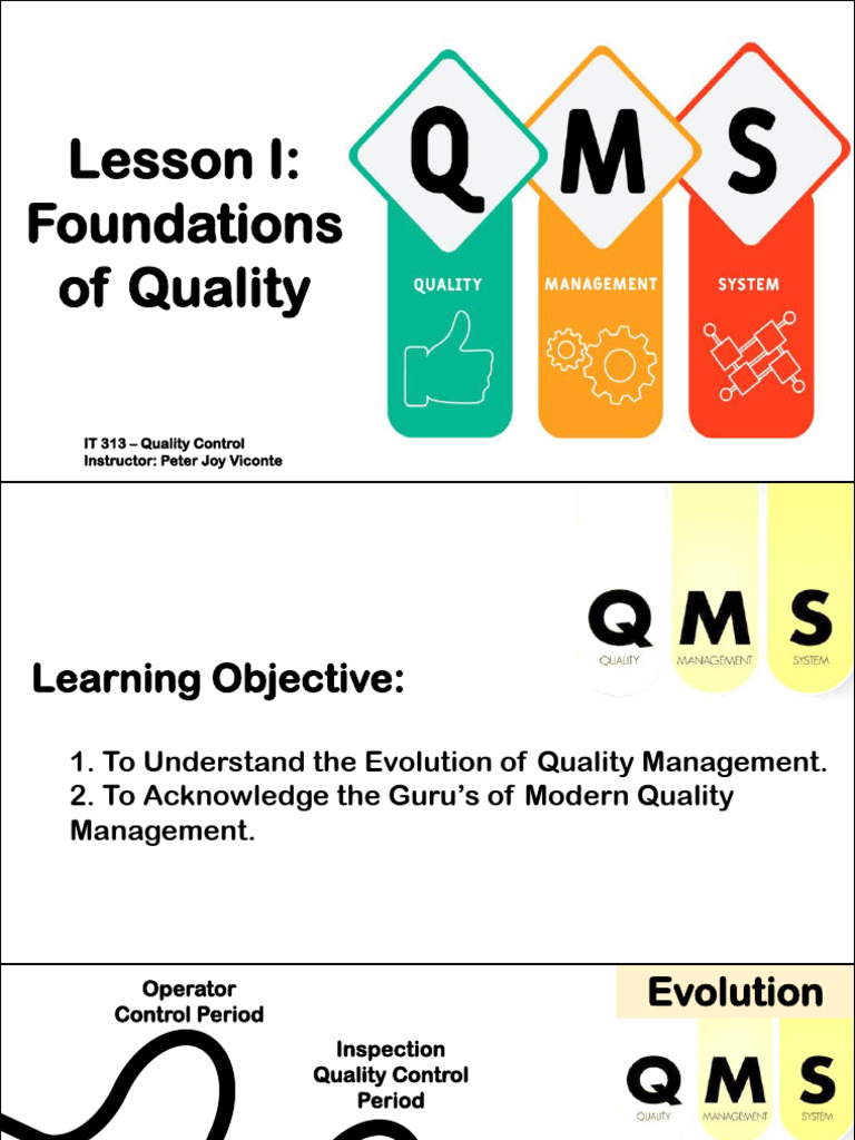 Lesson-123 (1) | PDF | Quality Management | Quality Assurance