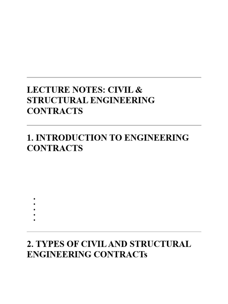 Engineering Contracts | PDF | Specification (Technical Standard ...