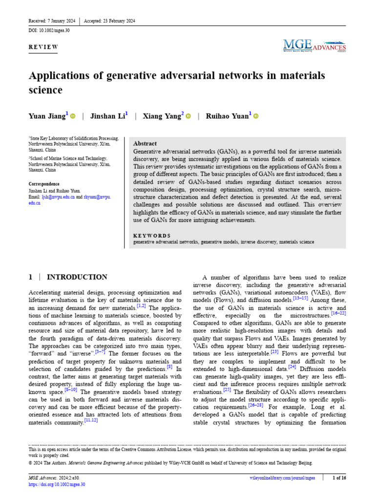 Applications of Generative Adversarial Networks in | PDF | Deep ...