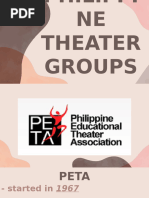 PETA: Transforming Philippine Theater | PDF | Theatre | Philippines