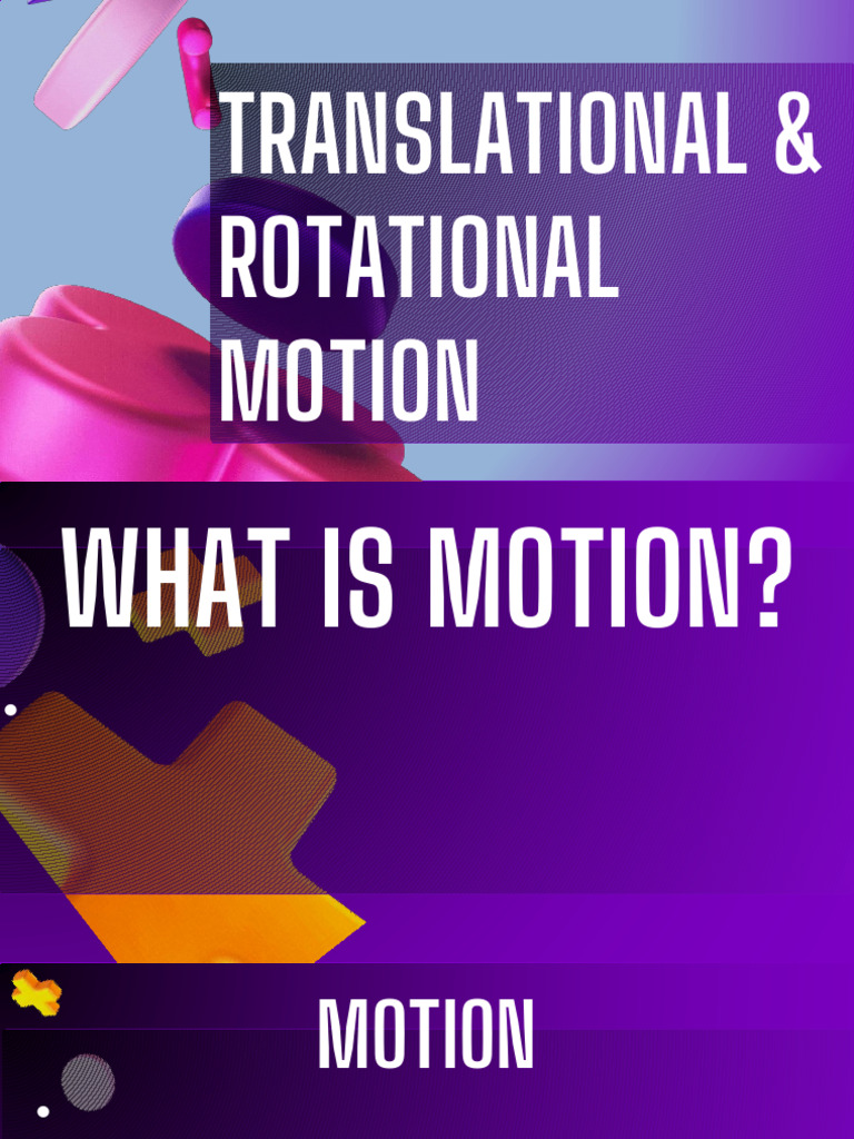 Translational Rotational Motion | PDF | Rotation Around A Fixed Axis ...