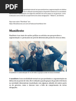 Estrutura e Exemplos de Manifesto | PDF | Opinião pública | Gênero