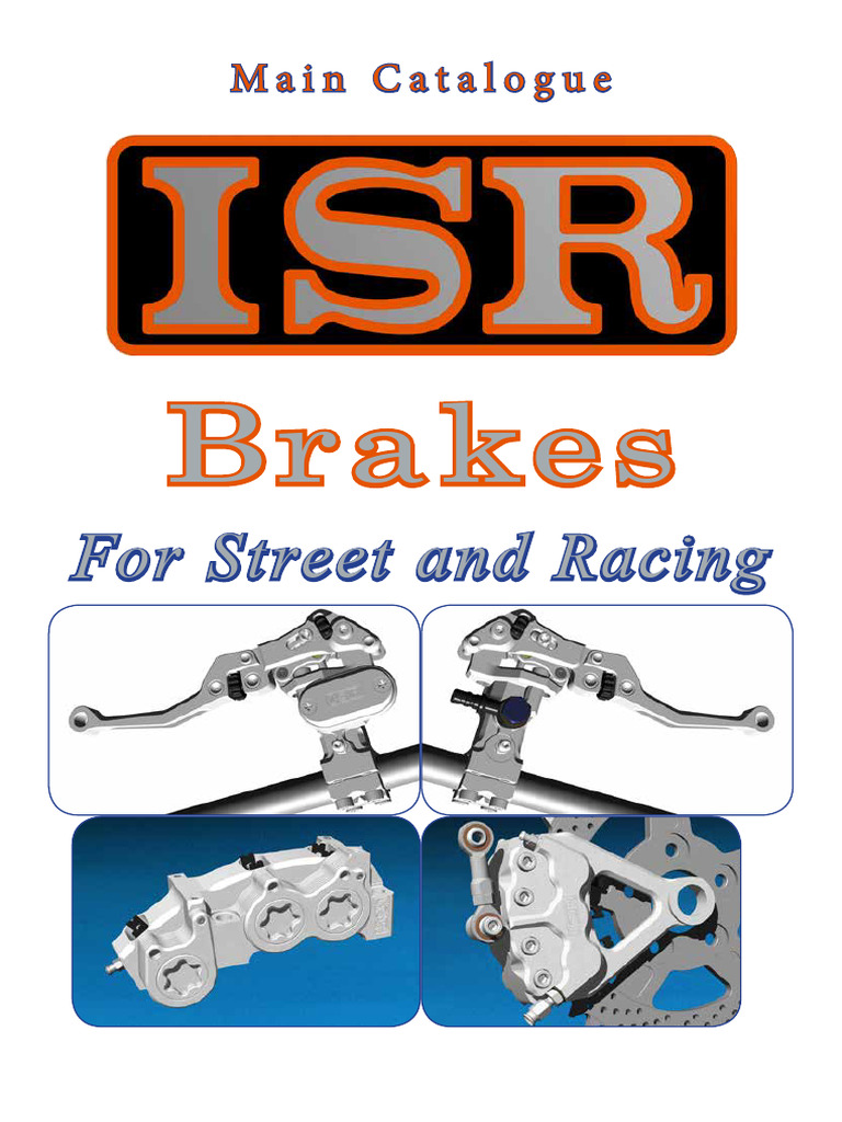ISR Main Catalogue | PDF | Brake | Piston