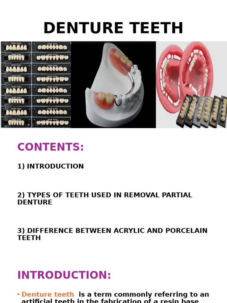 Denture Teeth | PDF