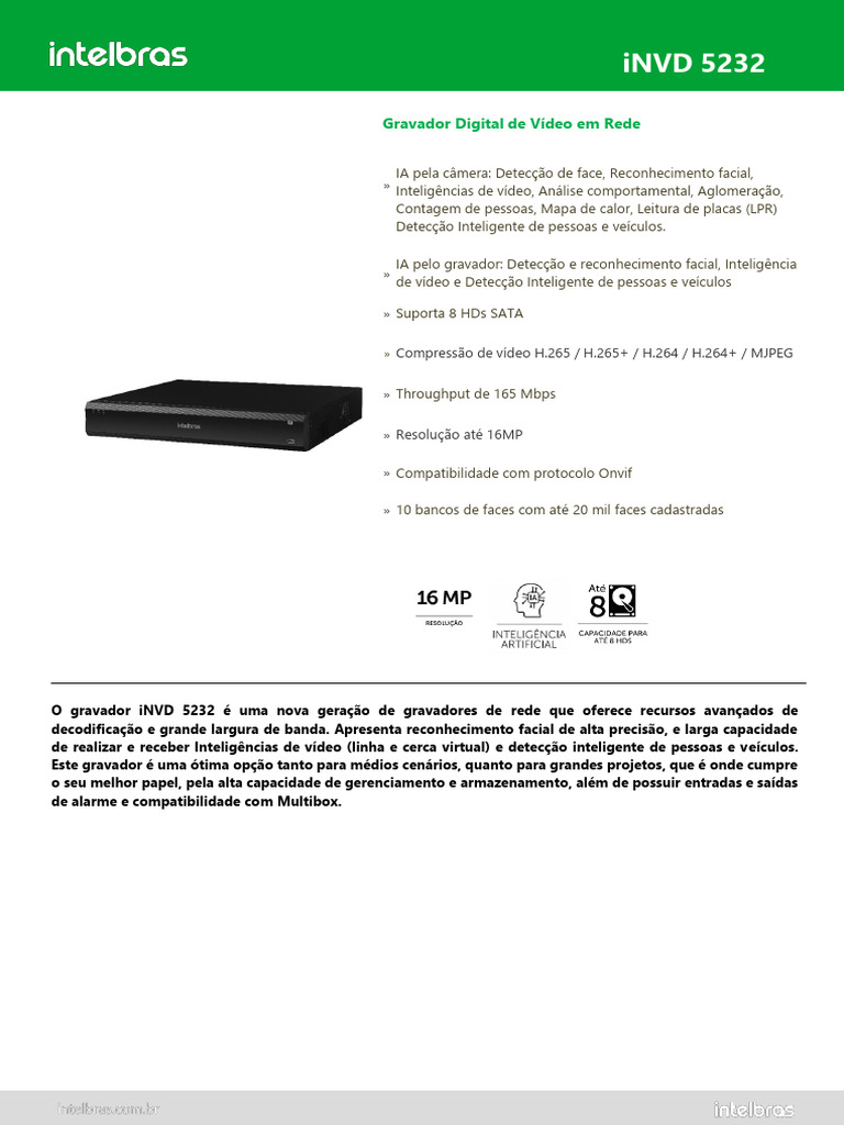 Datasheet INVD 5232 - Atualização 12-2025 | PDF | USB | HDMI