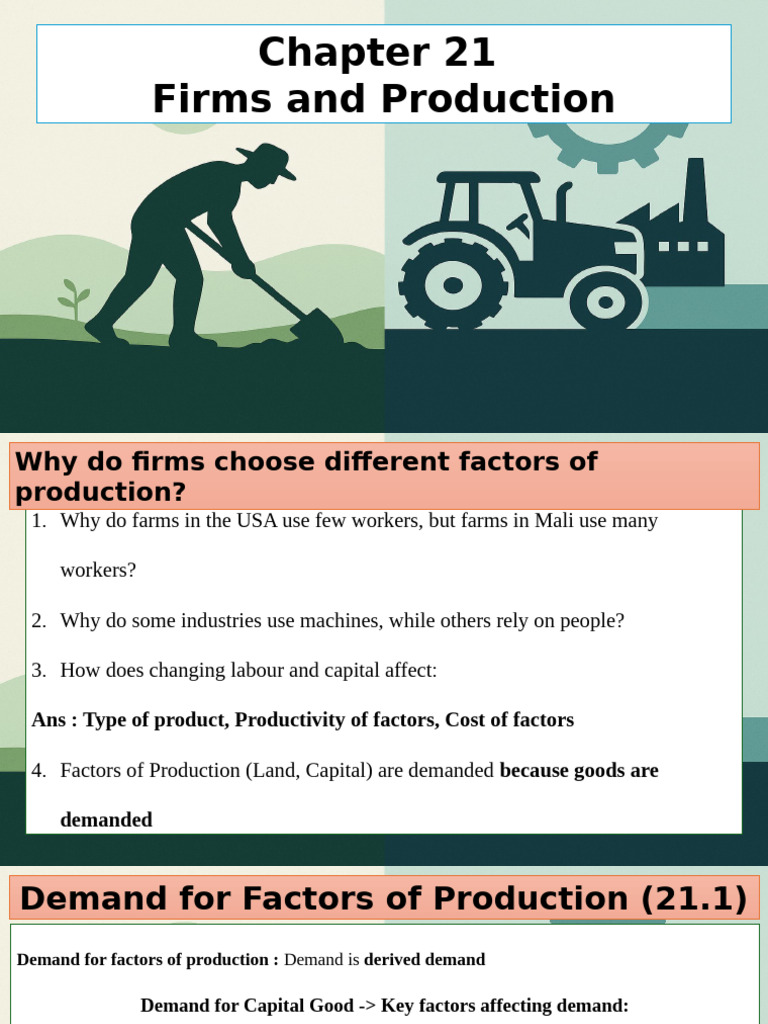 Firms & Production | PDF | Labour Economics | Demand