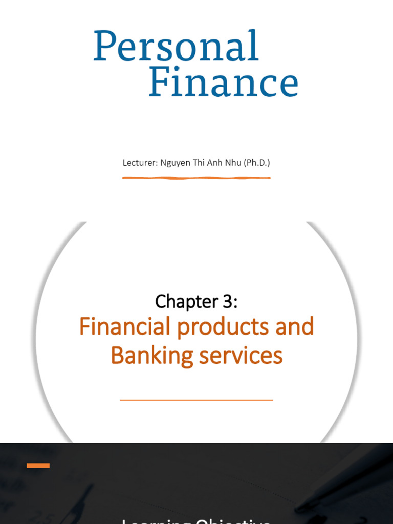 Chapter 3 - Financial Products and Banking Services | PDF | Federal ...