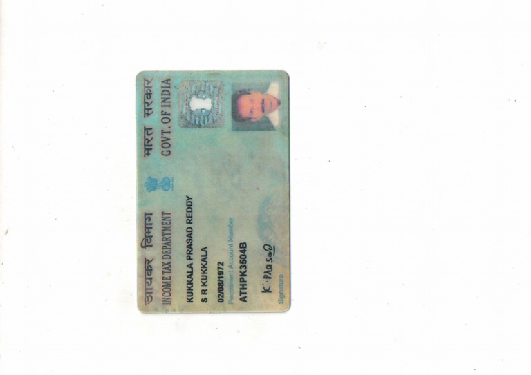 Prasad Reddy Pan Card | PDF