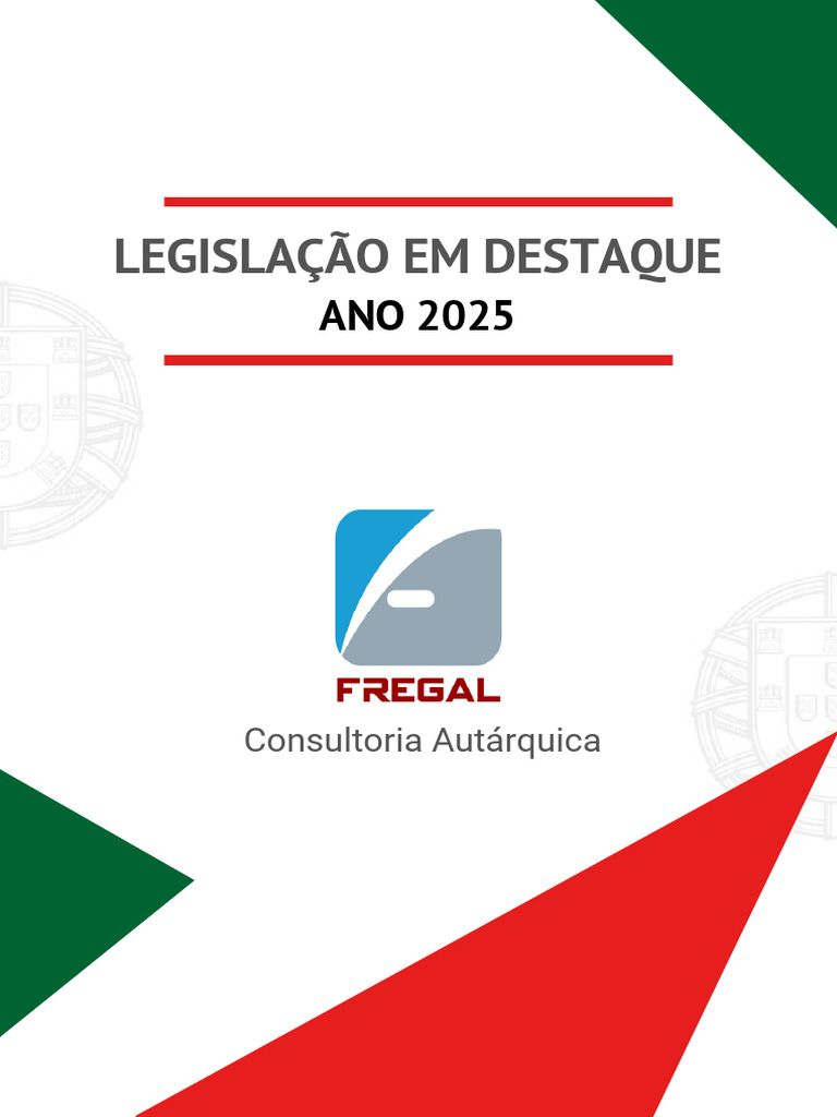 Legislação em Destaque 2025 - FREGAL | PDF | Eleições | Governo