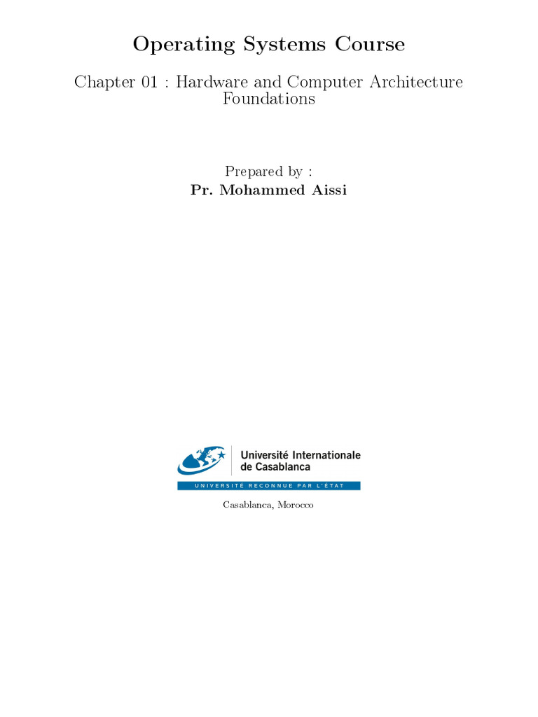 Chapter 01 - Hardware and Computer Architecture | PDF | Central ...