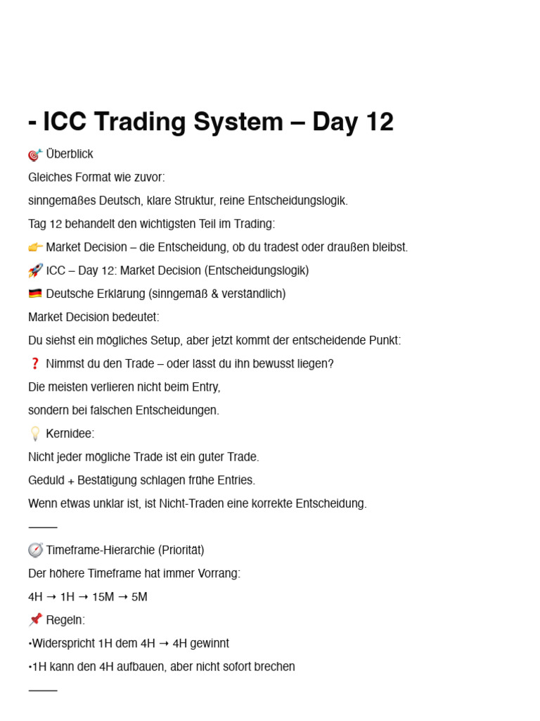 ? ICC Trading System - Day 12 | PDF