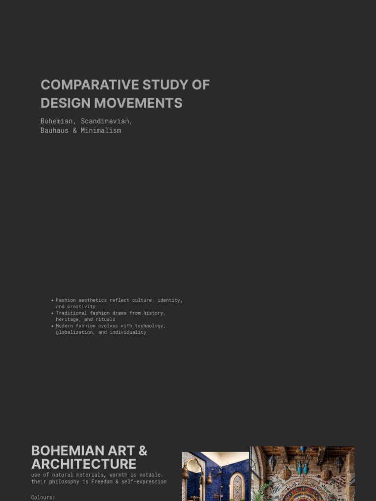 Comparative Studies of Design Movements | PDF
