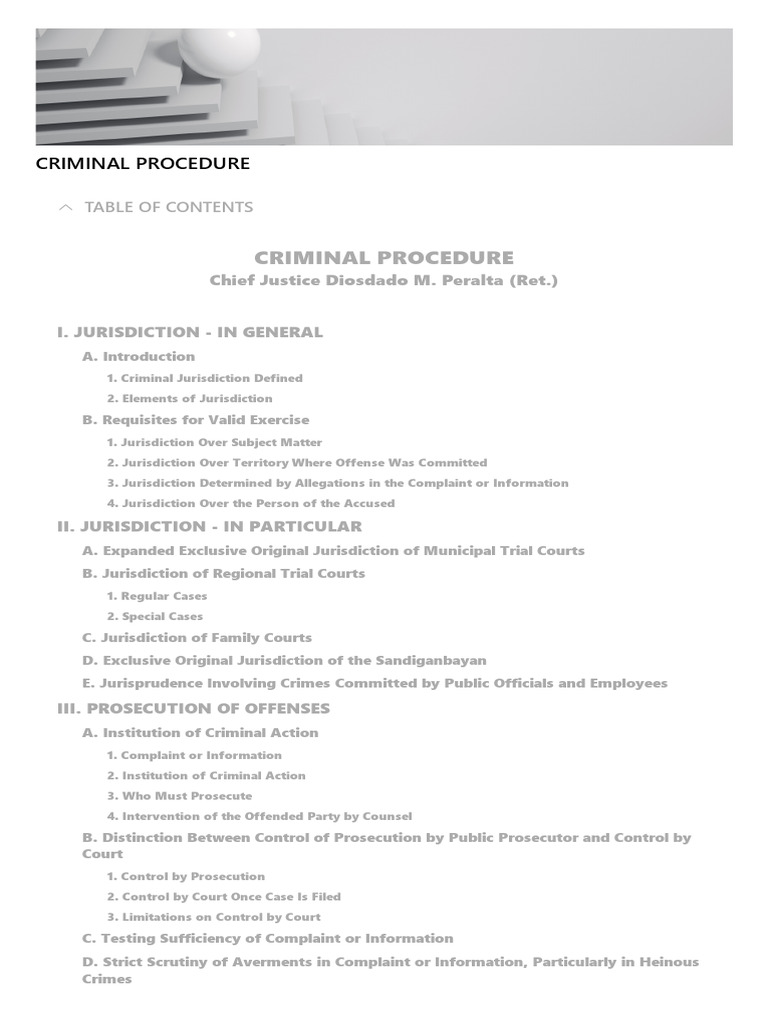 Crim Pro | PDF | Crimes | Crime & Violence