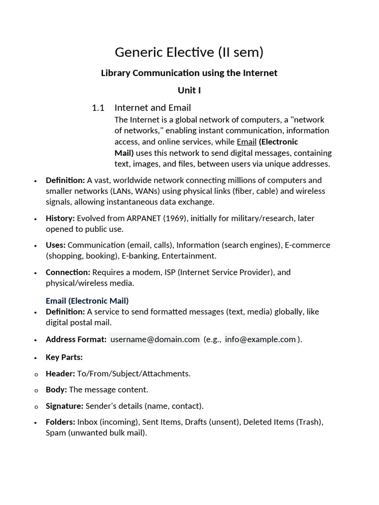 FY Generic Elective | PDF