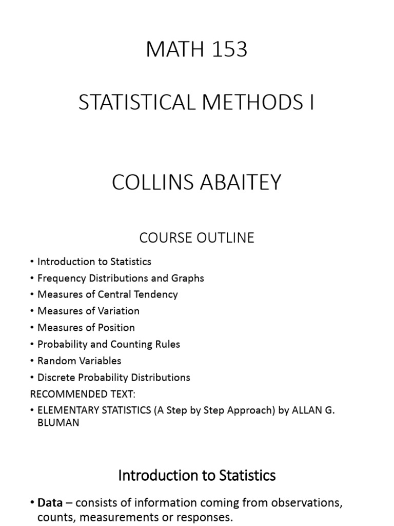 Math 153 | PDF | Statistics | Mean