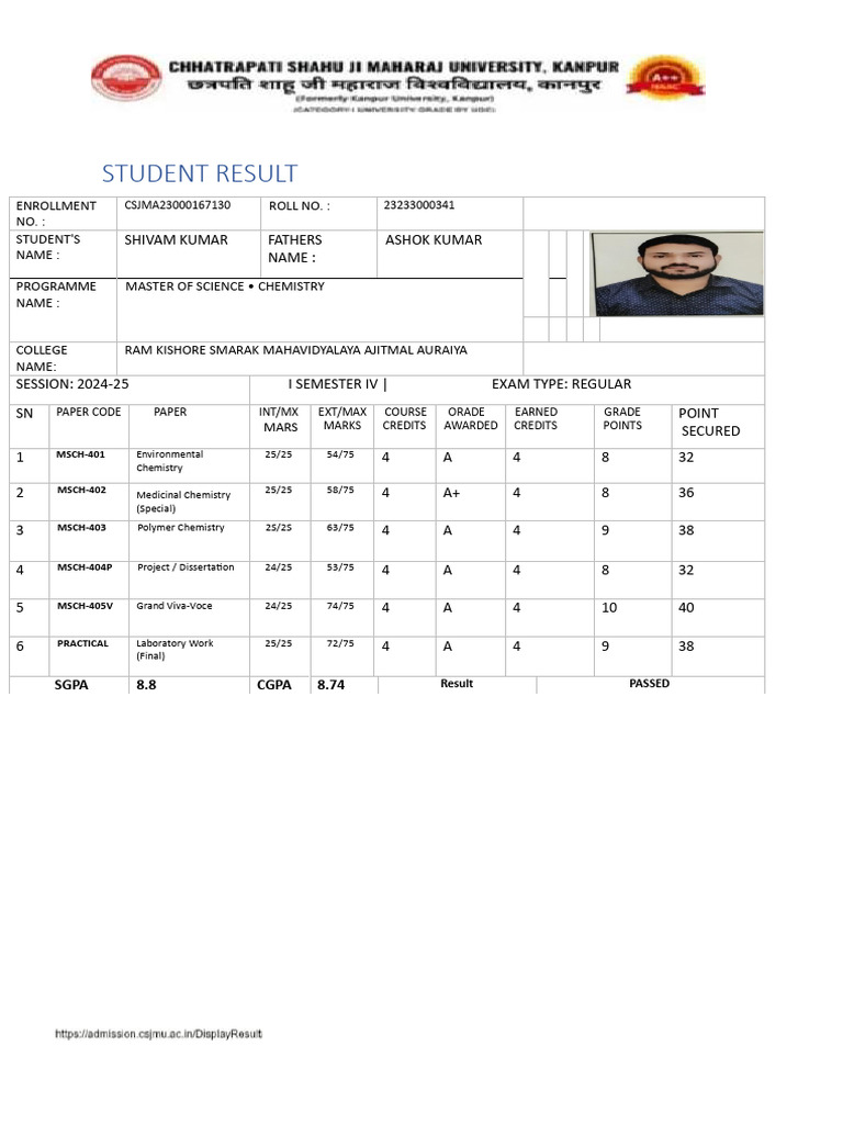 Student Result | PDF