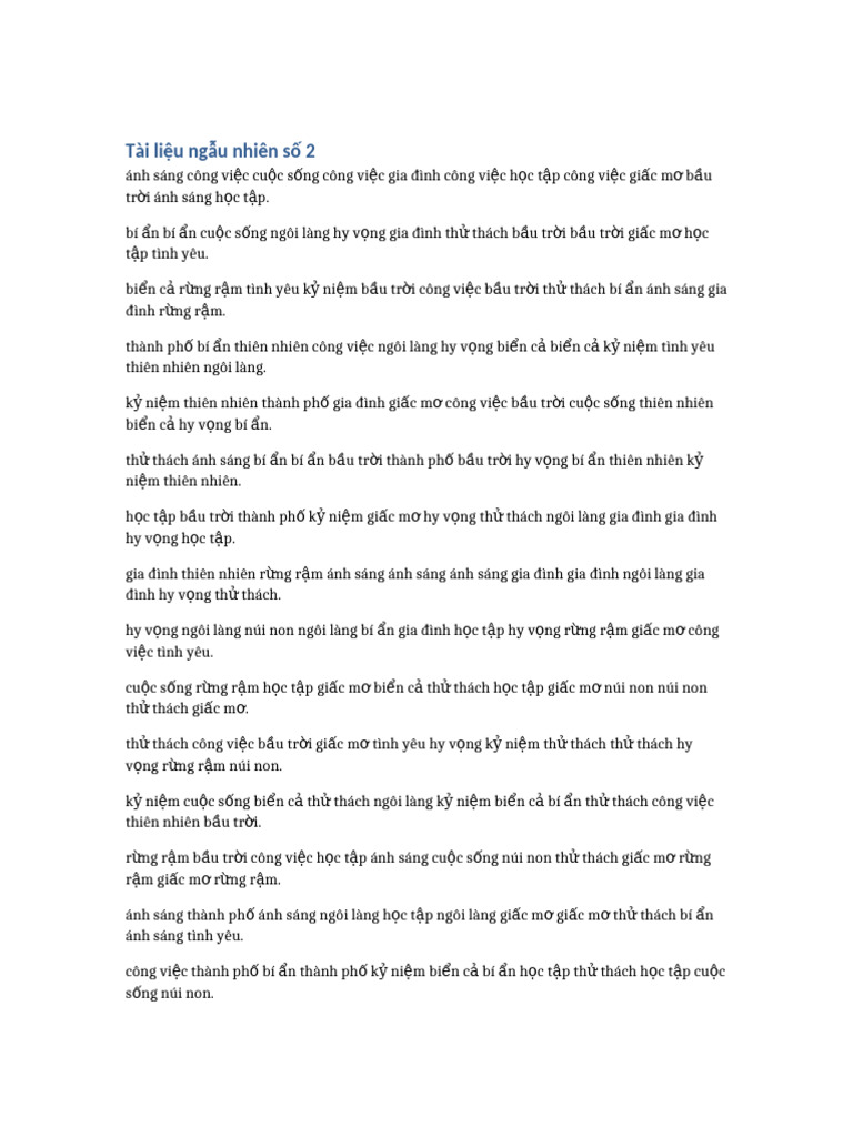 Random Long Doc 2 | PDF