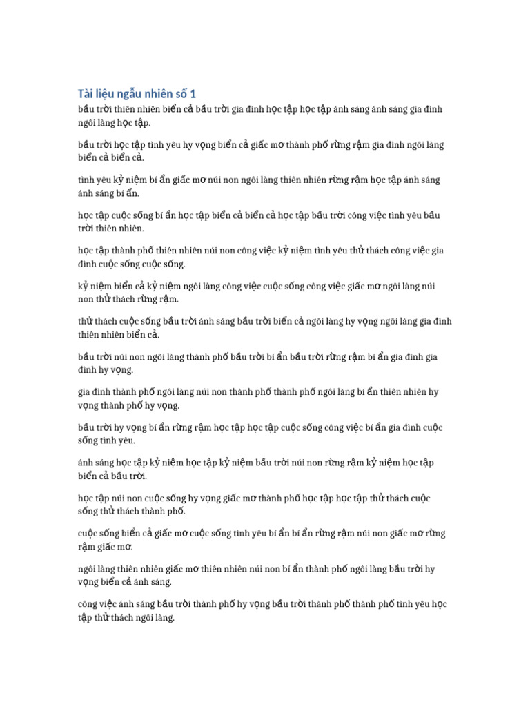 Random Long Doc 1 | PDF