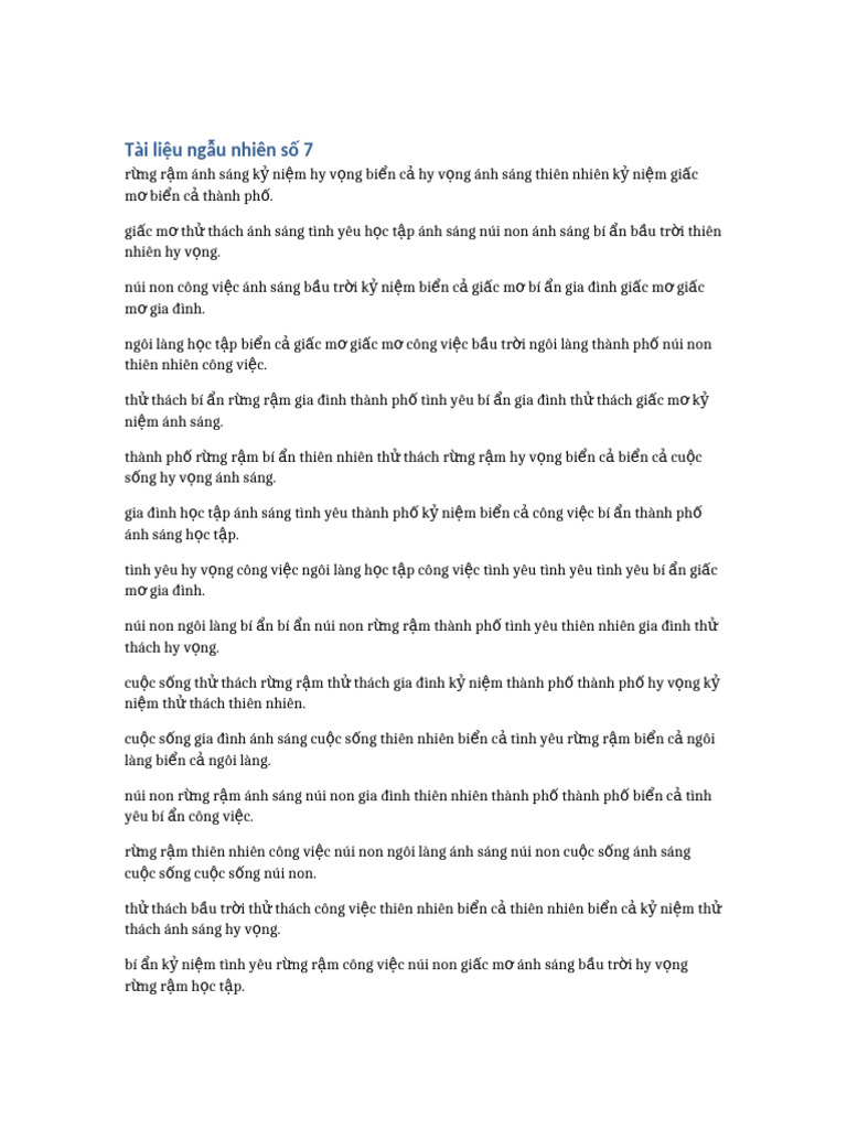 Random Long Doc 7 | PDF