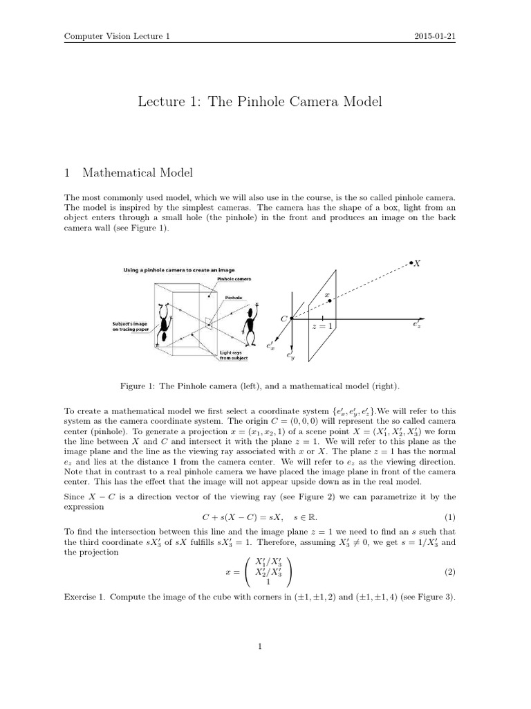 CV Lecture | PDF | Eigenvalues And Eigenvectors | Geometry
