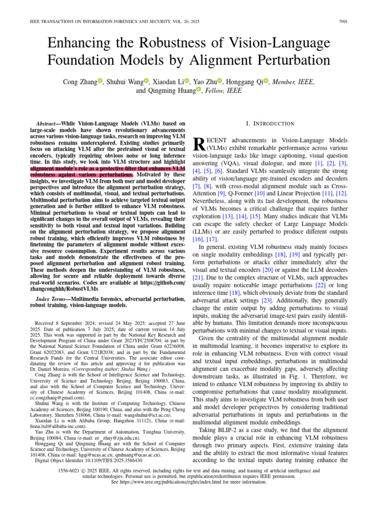 Enhancing The Robustness of Vision-Language Foundation Models by ...
