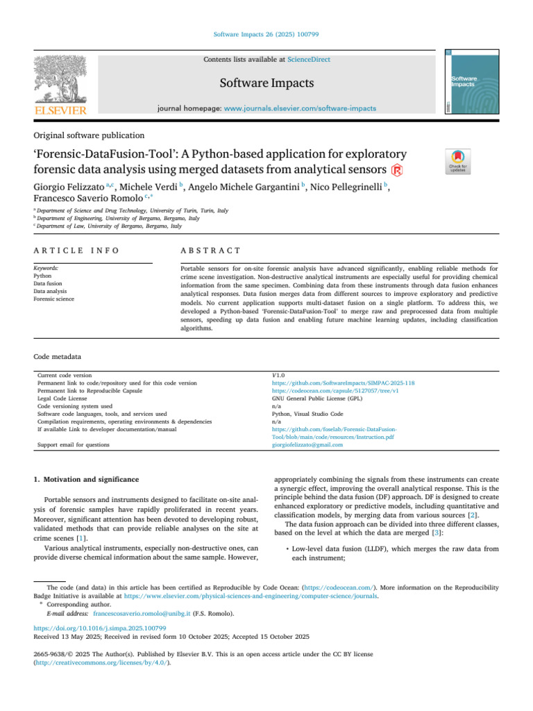 Felizzato G 2025 - A Python-Based Application For Exploratory Forensic ...
