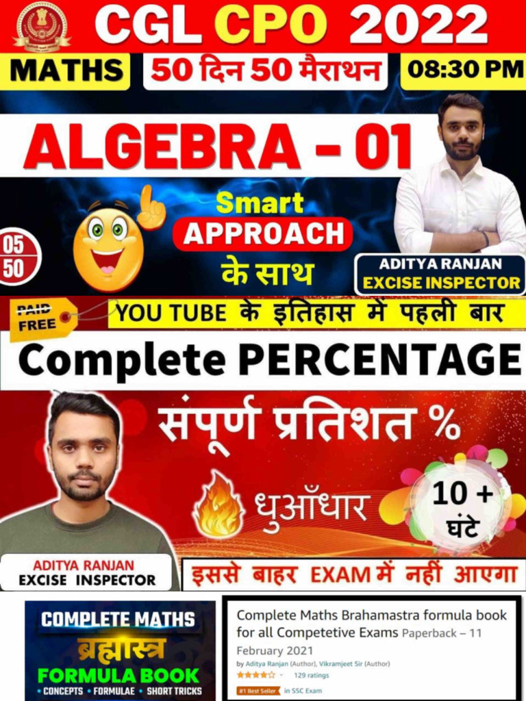Day 05 ALGEBRA 01 (50 Marathon Maths) | PDF